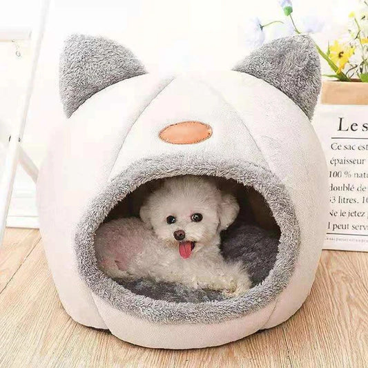 Deep Sleep Comfort In Winter Cat Bed Iittle Mat Basket Small Dog House Products Pets Tent Cozy Cave Nest Indoor Cama Gato
