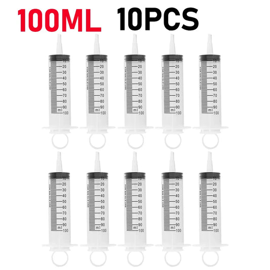 60/100ml Plastic Bulk Needle-Free Disposable Syringes Syringes Without Needle Syringe Glue Pet Feeding Needle Kitchen Tools